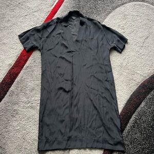 Acrobat Black Kimono Silk Tunic MIDI Dress